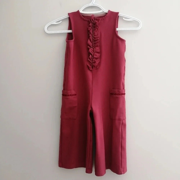 Mini Boden Bramble Ruffled Sleeveless Romper Jumpsuit Girls 3-4 Year (104 cm) - Picture 2 of 13